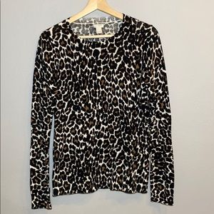 J. Crew Cheetah print Sweater